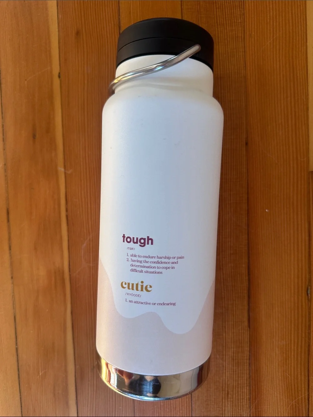 Tough Cutie White Insulated Water Bottle - Women Bath & Body